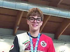 David Del Ben con la medaglia di campione italiano