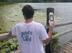 Il prelievo al lago Santa Maria di Revine