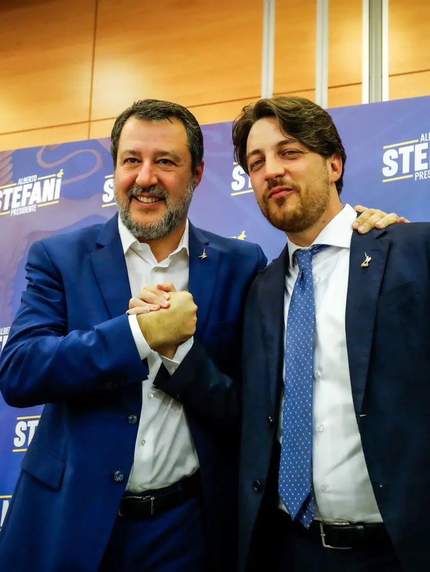Il ministro Matteo Salvini e il presidente della Regione Veneto Alberto Stefani