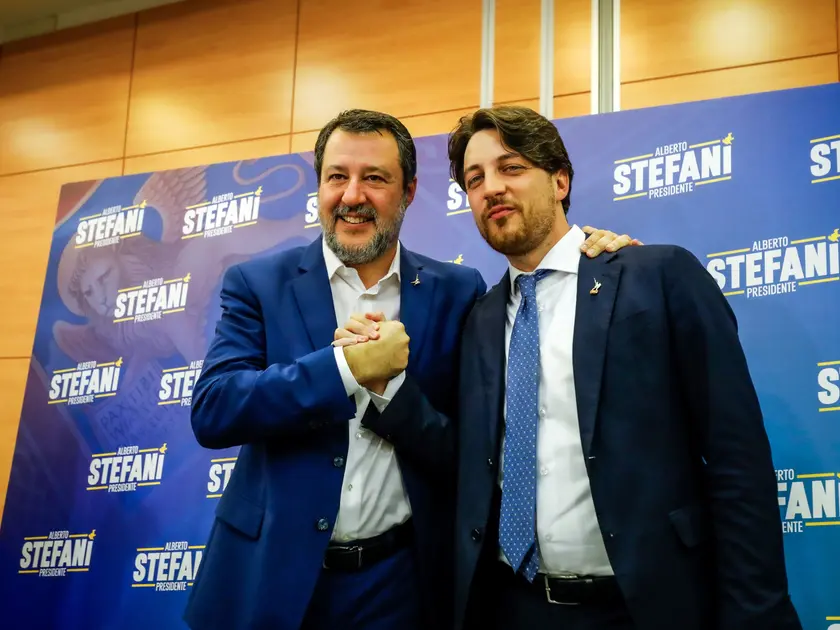 Il ministro Matteo Salvini e il presidente della Regione Veneto Alberto Stefani