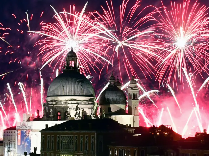 Fuochi d'artificio al Redentore a Venezia