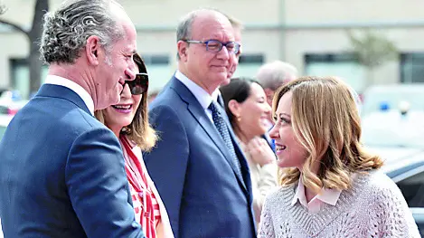 Luca Zaia con Giorgia Meloni