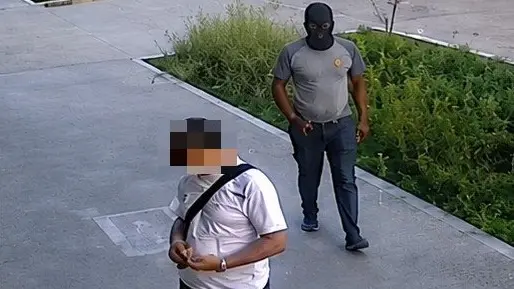Il momento poco prima dell'aggressione