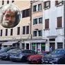 Nel riquadro Luciano Naccari e la palazzina in cui abitava