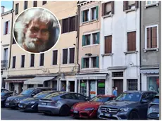 Nel riquadro Luciano Naccari e la palazzina in cui abitava