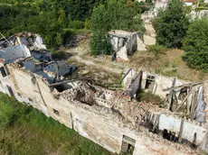 Gli effetti del tornado su Villa Fini