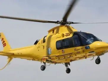 Sul luogo dell'incidente era intervenuto anche l'elisoccorso