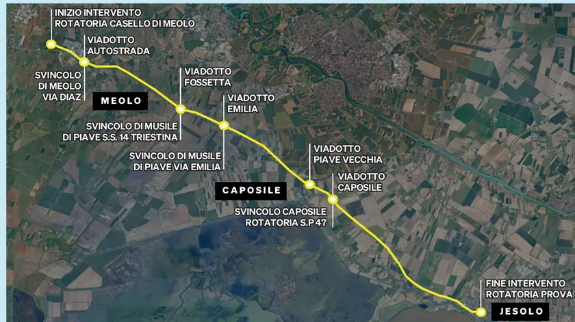 Il tracciato dell'autostrada del mare