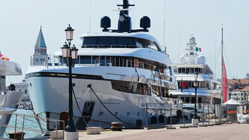 Yacht all'ancora per il Redentore