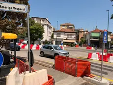 La nuova rotatoria (foto Pòrcile)