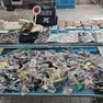 Parte della merce sequestrata