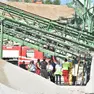Il luogo in cui si è verificato l'incidente mortale sul lavoro, alla Superbeton di Giavera