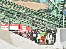 Il luogo in cui si è verificato l'incidente mortale sul lavoro, alla Postumia inerti di Giavera