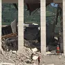 La sezione dell'edificio crollata