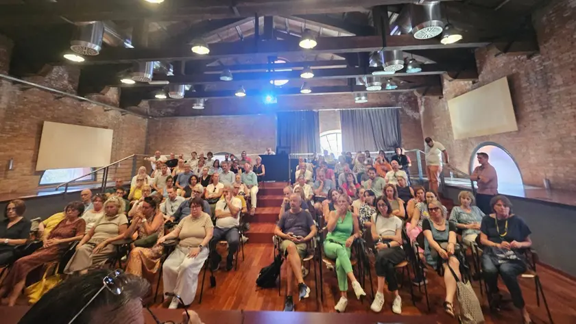 La riunione dei lavoratori dell'Autorità per la laguna