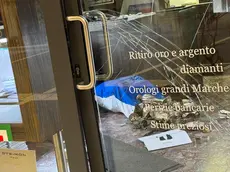 I ladri si sarebbero introdotti nel negozio sfondando la porta d’ingresso