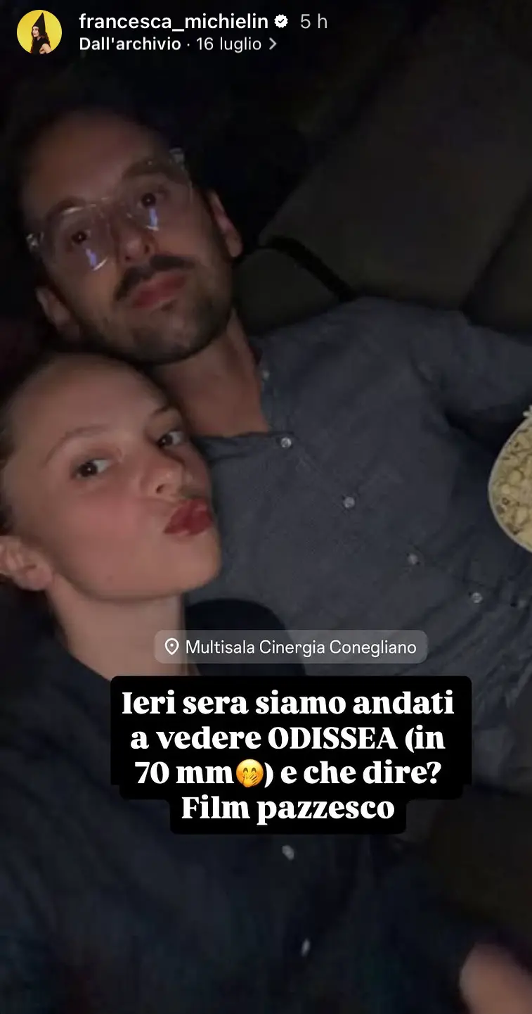 Francesca Michielin sul suo profilo Instagram