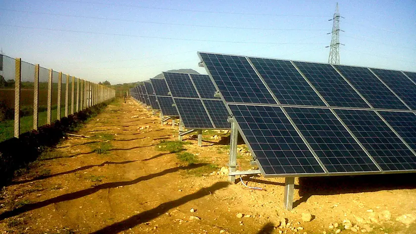 Un campo fotovoltaico