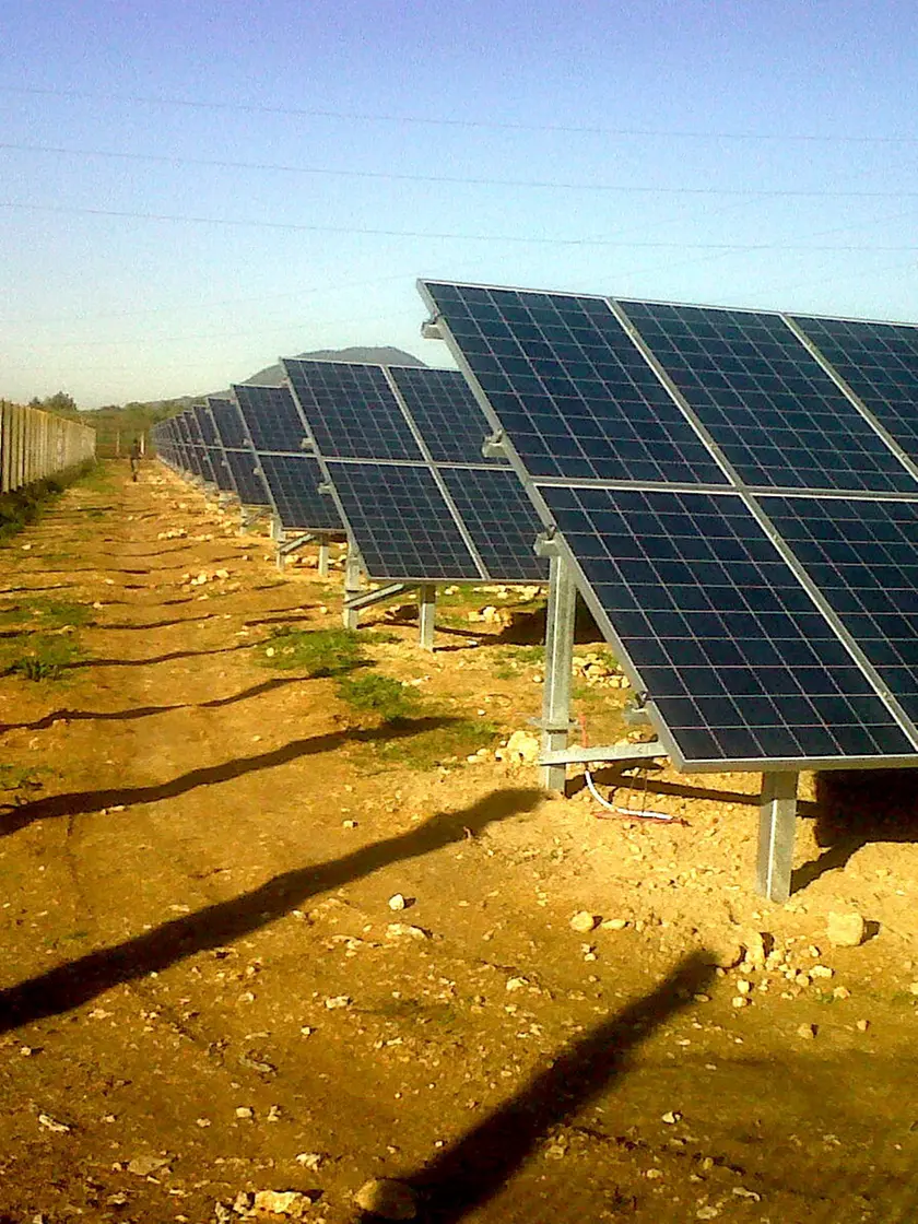 Un campo fotovoltaico