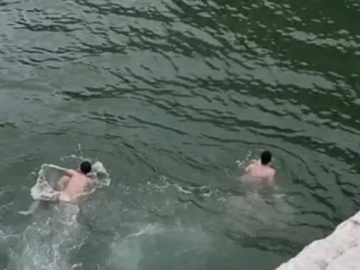 I due uomini nel Canal Grande