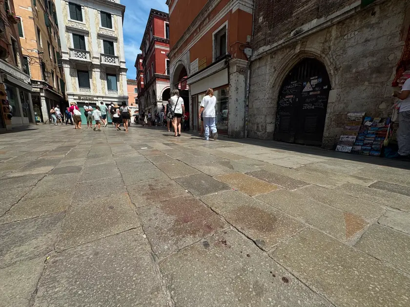 Il luogo dell'accoltellamento