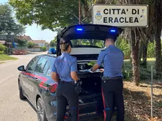 Un intervento dei carabinieri a Eraclea