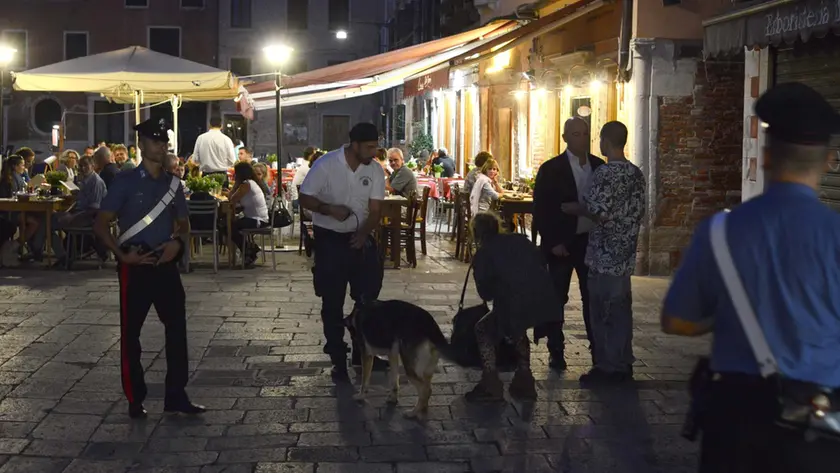 Controlli delle forze dell'ordine in centro storico