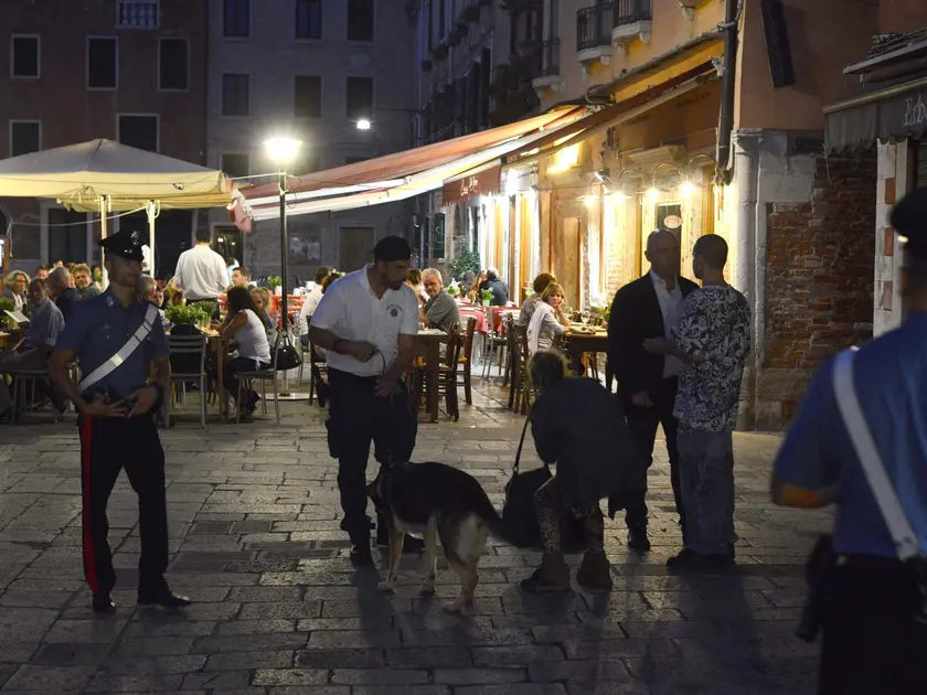 Controlli delle forze dell'ordine in centro storico