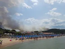 L'incendio a Peschici