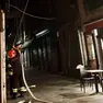 L'intervento dei pompieri in pizzeria (foto vigili del fuoco)