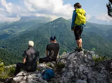Escursionisti in Val di Zoldo