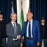 Gianni Canella, ad di Gruppo Alì spa, con il questore Antonio Sbordone