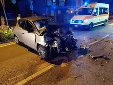 L'auto su cui viaggiavano i ragazzi (foto Bortoluzzi)