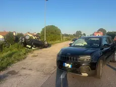 Le auto coinvolte nello schianto (foto Bortoluzzi)