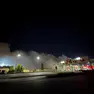 Il fumo provocato dall'incendio a Porto Marghera