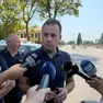 Il sindaco Venturini risponde alle domande dei giornalisti