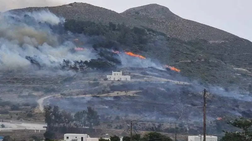 L'incendio in Grecia