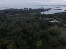 L'area dei Pili e sullo sfondo la laguna