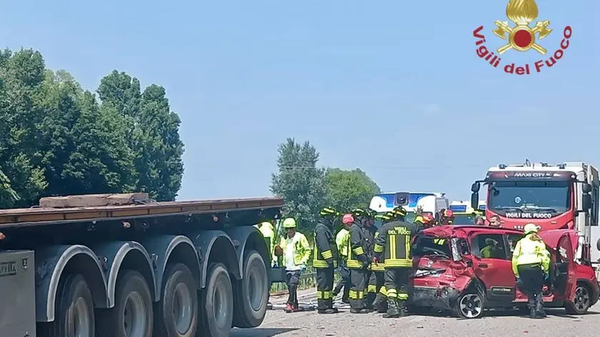 Un incidente sulla Romea