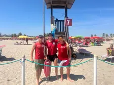 Jacopo Boscolo Sesillo, Marco Signoretto e Davide Zago, bagnini di Sottomarina