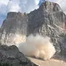 La frana sul monte Pelmo