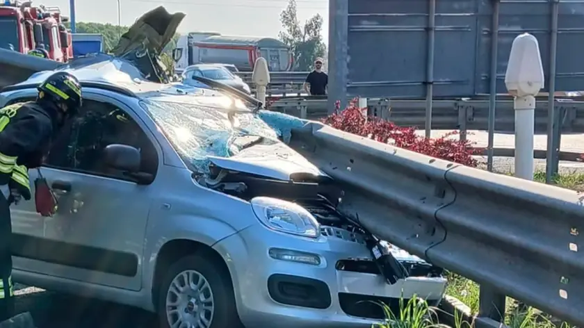 L'automobile coinvolta nell'incidente