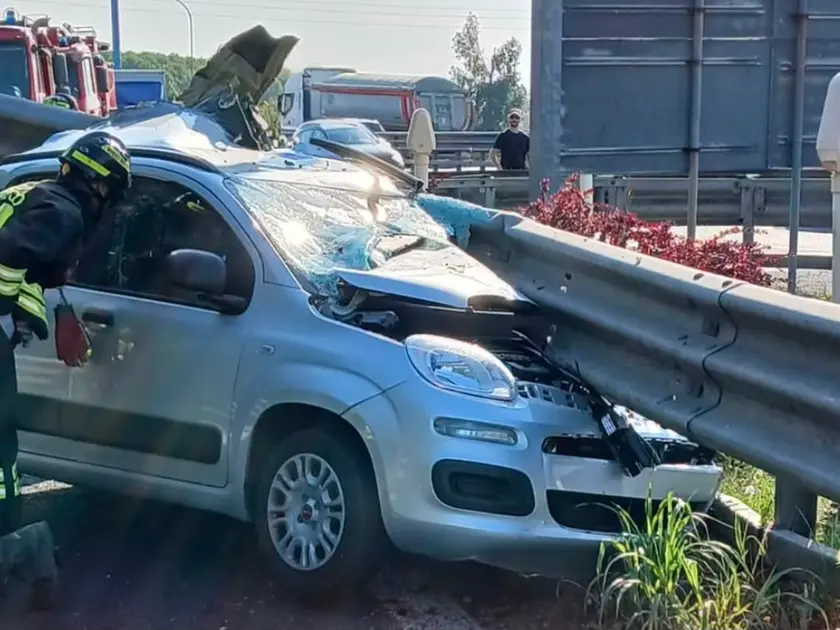 L'automobile coinvolta nell'incidente