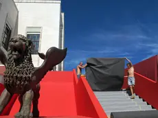 Gli ultimi preparativi per la mostra del cinema 2026