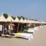 Lido di Venezia: Capanne nella spiaggia Des Bains