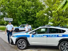 Una pattuglia della Polizia locale a Ronchi dei Legionari