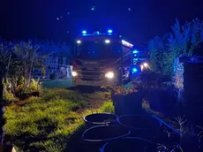 L'intervento dei vigili del fuoco nel vivaio a Cavallino