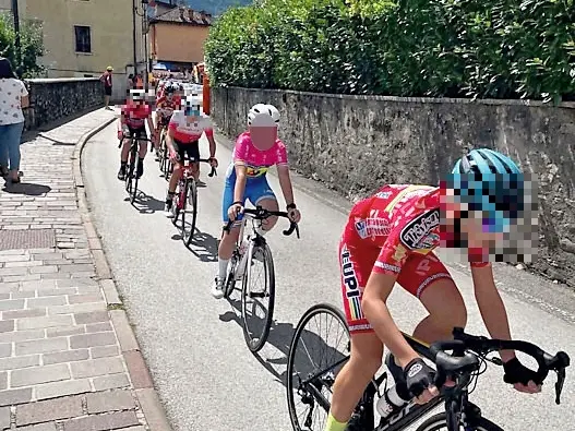 Alcuni giovani atleti in gara(da Facebook di Ciclistica Monselice)