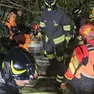 L'operazione dei vigili del fuoco a Scorzè (foto vigili del fuoco)
