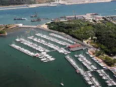 Il porto di Chioggia visto dall'alto